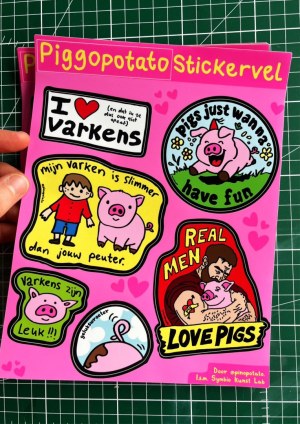 Piggopotato stickervel (5x)